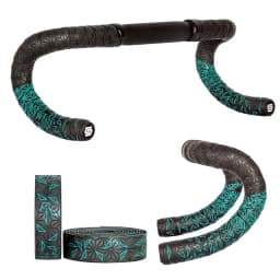 1pair New Bike Tape Double-Color Road Bicycle Chrysanthemum Pattern Bar Tape EVA+PU Oft Anti-Vibration Wrap Tape Durable Bartape