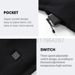 Winter Heated Underwear Set Women Men USB Electric Heating Jacket Outdoor Sports Thermal Underwear Electric Heated Equipment