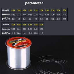 Fish Lines Super Strong Strands Nylon Wire Fishing Multifilamento Transparent Fishing Lines 100/150/200/300/500M