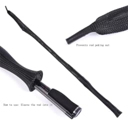 Fishing Rod Sock Fishing Rod Cover Fishing Rod Braided Net Protector Fishing Tool For Spinning Rods, Casting Rods, Ice Rods