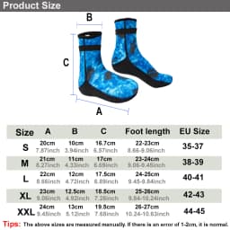 3mm Camouflage Diving Socks Neoprene Anti-Slip Water Socks Keep Warm Sand Socks Water Sport Swimming Surfing Diving Snorkeling
