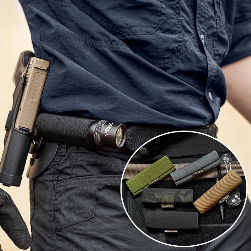 Tactical Waist Belt High Elasticity Tool Cover 38-40mm Belt Concealed Carry EDC Knives Folding Knives Flashlights Holster