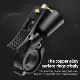 ROCKBROS Bicycle Bell MTB Mountain Road Bike Horn Bell Copper Warning High Decibel Clear Ring Bell Cycling Retro Crisp Bell