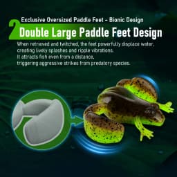 Kingdom 4pcs High Elastic TPE Frog Fishing Bait 34mm 6.2g 43mm 11g Floating Silicone Swimbait Bass Lure For Freshwater Fishing