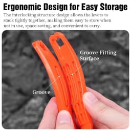 3PCS MTB/Road Bike Tire Levers Ultralight Pry Bar Rim Spoon for Tire Change Cycling Removal Tools Crowbar Set