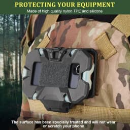 Outdoor Tactical MOLLE Folding Navigation Board Airsoft Map Case Admin Panel Mobile Phone Holder for Size 4.7-6.7in