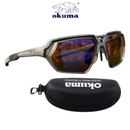Okuma Fashion High End Polarized Fishing Glasses 5-Piece Set UV400, Anti Stray Light Clear Field of View
