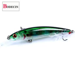 Jerkbait Minnow Fishing Lures Hard Plastic Bait Artificial Lure Bass Pike ABS Wobbler for Fish Hooks Crankbait 3D Eyes Sea 1pcs