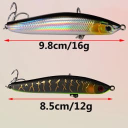 Sinking Pencil Bait 16g 9.8cm 12g 8.5cm Wobbler Weight Transfer System Popper Pesca Swimbait Cast Minnow Tackle Fishing Lure