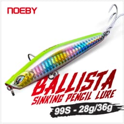 Noeby Ballista Sinking Pencil Fishing Lures 99mm 28g 36g Shore Casting Artificial Hard Bait Bass Saltwater Tackle Fishing Lure