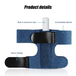 1 PCS Trigger Finger Splint, Adjustable Finger Support Brace Bonus Fastening Tape for Alleviating Finger Locking,Popping,Bending