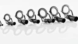 FishTrip 5Pcs Fishing Rod Guides Tip Top Repair Kit Stainless Steel Ceramic Ring 1.8mm~8.0mm Fishing Rod Building Replacement