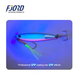 FJORD Flat Slow Glow Metal Jig Lead Fishing Lure Saltwter 20g 30g 40g 60g Shore Casting Artificial Bait Hooks Fishing Tackle