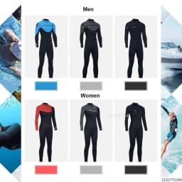 Men Women Neoprene Wetsuits 3/2MM Surf Suit Snorkel Swimwear Winter High Elasticity Rash Guards Spearfishing Scuba Diving