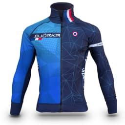 BJORKA Winter Cycling Thermal Fleece Long Sleeve Jerseys Chamarras De Hombres Men's Pro Team Bicycle Jackets 3 Rear Pockets Coat
