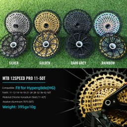 SPEDAO 12 Speed MTB Cassette 10-52T 10-50T 11-50T XD HG Freewheel Lightweight CNC K7 Sprocket Drivetrain Upgrade Bike Parts