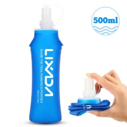 500mml / 300ml Outdoor Sport Camping Running Sport Bicycle Soft Water Bottle Folding TPU Soft Flask Water Bag