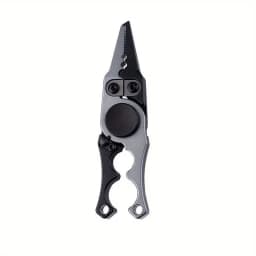 1 PCS Durable Aluminum Alloy Fishing Pliers with Gyro and Tungsten Steel Blade for Easy Catches Fishing Equipment Fishing Tools