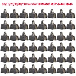 10/15/20/30/40/50 Pairs MTB Road Bicycle Disc Brake Pads for SHIMANO M375 M445 M446 Resin Semi-Metallic Cycling Brake Pad Parts