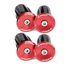 VG sports 1 pair Bike Grip Handle Bar End Cap Aluminium Alloy MTB Handlebar Grips Plugs Caps for Bicycle Handlebar Accessories