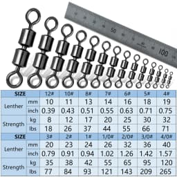 Double Joint Rolling Fishing Swivel 15~60Pcs Stainless Steel Saltwater Fishing Swivels High Speed Eight-Character Ring Connector