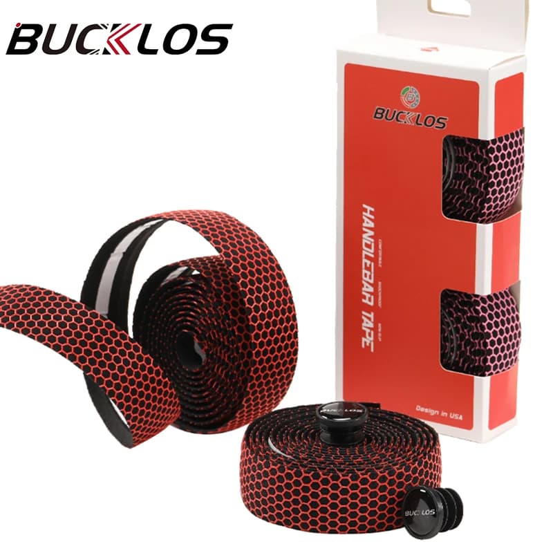 BUCKLOS Silicone Road Bike Tapes Bicycle Handlebar Cover Belts Soft Anti Slip Bike Handlebar Warpper Road Bicycle Handles Tapes