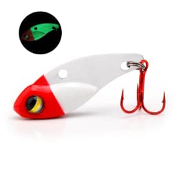 GOBASS Metal Mini VIB Spoon Fishing Lure 25mm 3g Sinking Vibration Wobbler Artificial Swim Bait Tackle With Single Treble Hook