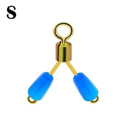 10pcs Y-Shaped Swivel Ring for Space Beans Double Hooks Fishing Line Contactor Fishing Accessories Fishing Tools