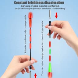 Night Fishing Float Electronic Gravity Induction Color Change LED 2 Bullet Eye-Catching New Short Type Rock Fishing Float