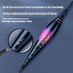 Night Fishing Float Electronic Gravity Induction Color Change LED 2 Bullet Eye-Catching New Short Type Rock Fishing Float