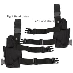 Left Hand & Right Hand Adjustable Universal Waterproof Leg Drop Puttee Leg Thigh Holster with Mag Pouch Holder