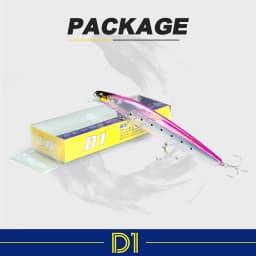 D1 Floating Minnow Fishing Lure Long Casting 120mm/20g 145mm/27g Artificial Hard Baits Wobbler Weight Slider System For Pike
