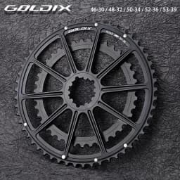 GOLDIX 22/20 Speed Double Chainring 50-34T 52-36T 53-39T Direct Mount Chainwheel for 20/22 Speed Road Bike Crank