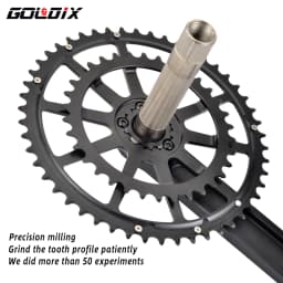 GOLDIX 22/20 Speed Double Chainring 50-34T 52-36T 53-39T Direct Mount Chainwheel for 20/22 Speed Road Bike Crank