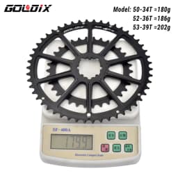 GOLDIX 22/20 Speed Double Chainring 50-34T 52-36T 53-39T Direct Mount Chainwheel for 20/22 Speed Road Bike Crank
