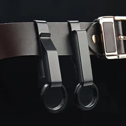 Steel Belt Hook Carabiner Car Keychain Belt Hanger Bottle Hook Camp Water Holder Tactical Outdoor EDC Buckle Tool