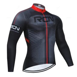 Rvouei Mens Autumn Long Sleeve New Racing MTB Spring Long Cycling Jersey Set Bike Cycling Bicycle Clothing Uniform Ropa Ciclismo