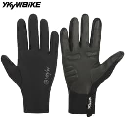 YKYWBIKE Cycling Gloves Full Finger Universal Winter Warmth Shock-absorbing Touch Screen Anti Slip Road Bike Gloves MTB