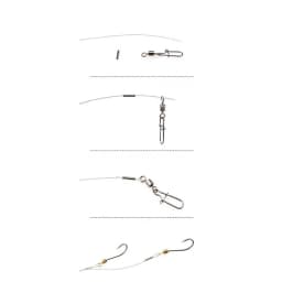 500Pcs/Bag Single Barrel Crimping Sleeves Fishing Line Wire Leader Copper Tube Connectors Mixed Copper Tube Ice Fishing