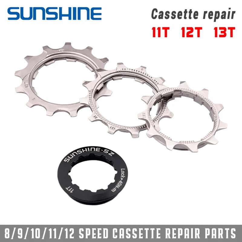 SUNSHINE-SZ Bicycle Flywheel Pinion Repair Parts 11 Speed Bike Cassette 11T 12T 13T Bicycle Flywheel Locking Cover