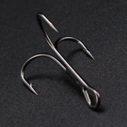 Gamakatsu Fishing Hooks 15Pcs/lot 13ME 1#-14# High Carbon Steel Material Treble Black Fishing Hook Fishing Tackle Round Bend