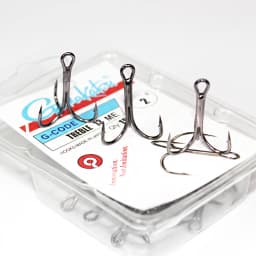 Gamakatsu Fishing Hooks 15Pcs/lot 13ME 1#-14# High Carbon Steel Material Treble Black Fishing Hook Fishing Tackle Round Bend