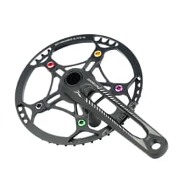 HASSNS Chainring Bolts 5Pcs Integrated Crankset Mtb Chainwheel Screws Monoplate Cranks Bicycle Dental Plate 6.5mm Mountain Bike