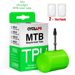 CYCLAMI Ultralight Bike Inner Tube 26 27.5 29 Inches MTB Bicycle TPU Material Tire 45mm French Valve Super Light Anti-Oxidation