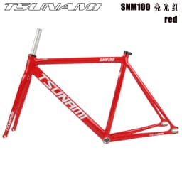 TSUNAMI SNM100 Bicycle Frame Fixed Gear Carrier Kit 49cm 52cm 55cm 58cm Aluminum Racetrack Frame Multi-Color Options