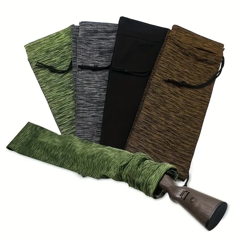 Silicone Treated Gun Sock Polyester Rifle Shooting Fishing Rod Protection Cover Bag Case Hunting Sleeve