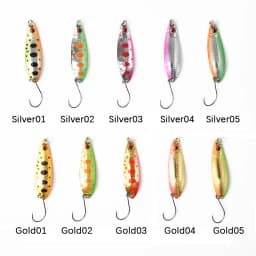 1/3/5PCS Spoon bait 2g 3.5g 5g Fishing Lures Pesca Hard Bait River Stream Freshwater Bass Pike Trout