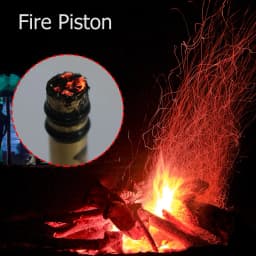 Brass Emergency Fire Tubes Practical Compression Outdoor Igniter Tube Fire Start Piston Survival Tool Camping Equipment
