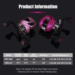 LEYDUN 2026 ZORO Baitcasting Fishing Reels 145g Ultra Light Alunminum Alloy 10+1BB 5.6:1 4.5KG Saltwater BFS Reel 3 Colors Reels