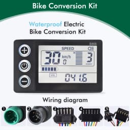 UART2 24V 36V 48V S866 Electric Bike LCD Display Meter E Scooter LCD Panel With USB UART For Mountain Electric Bike Parts (5PIN)